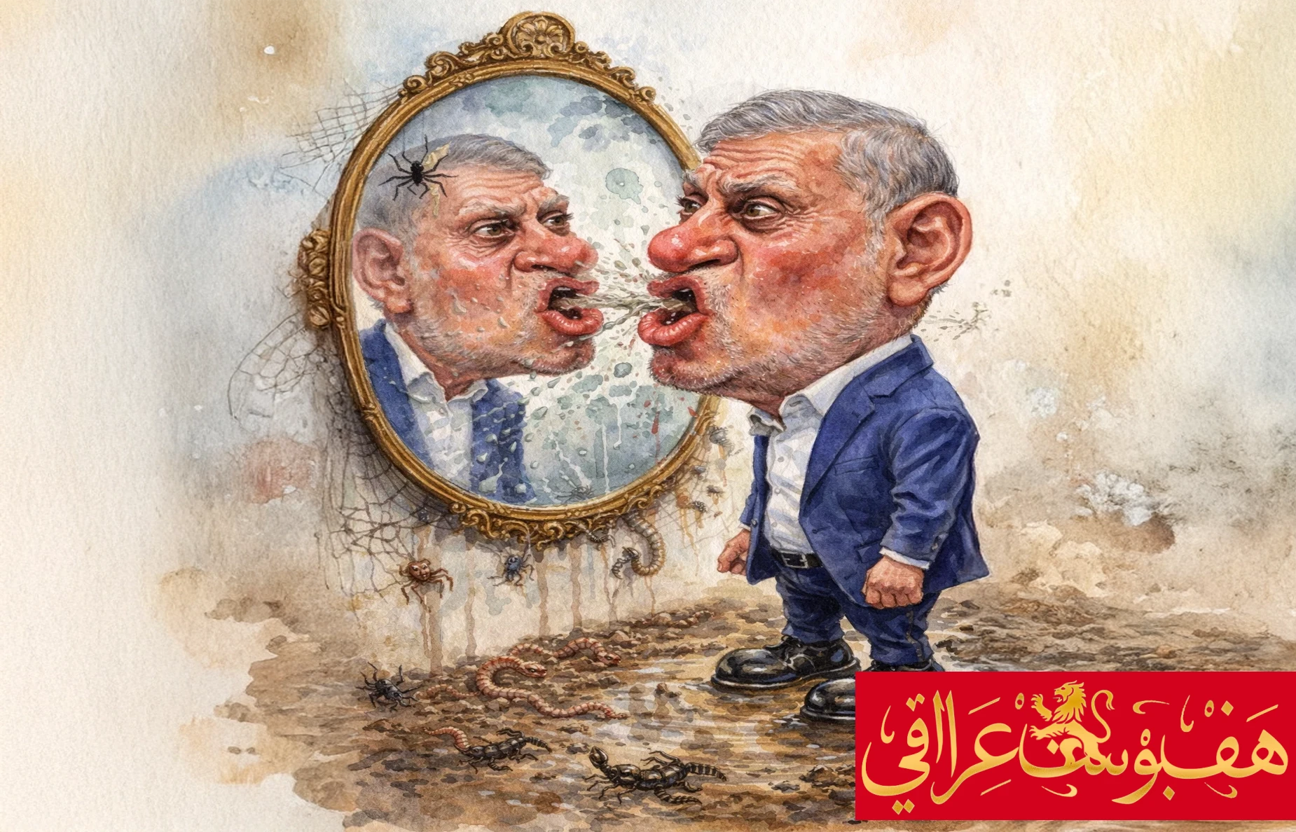 عزة الشابندر يبصق على نفسه