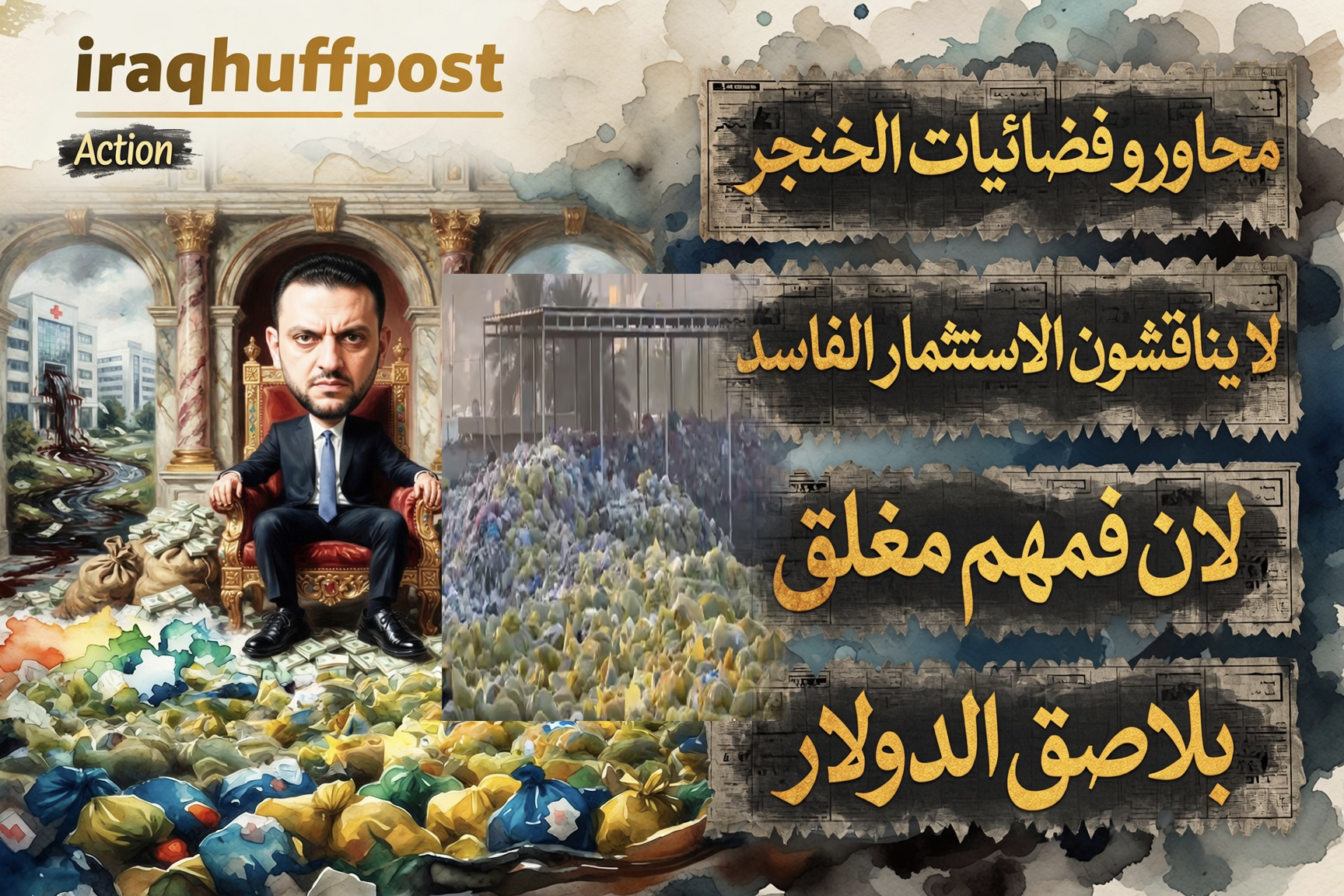 النفايات الطبية تكدس في المستشفيات بقدر تراكم المليارات في جيب المستثمر المستحمر سرمد الخنجر