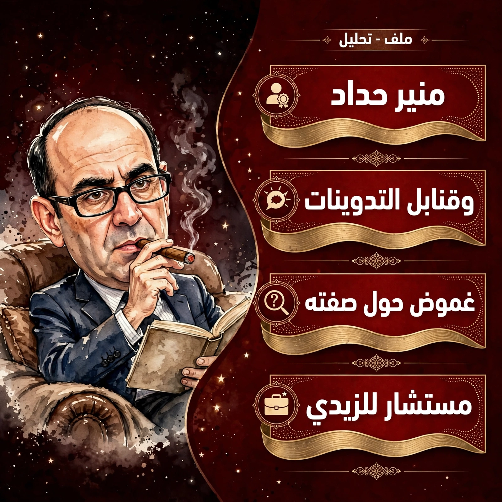 منير حداد يتحدث عن جزر وهليكوبترات ومليارات لفاسدين.. لماذا لا يبلّغ القضاء إذا كان مستشارا فعلا؟