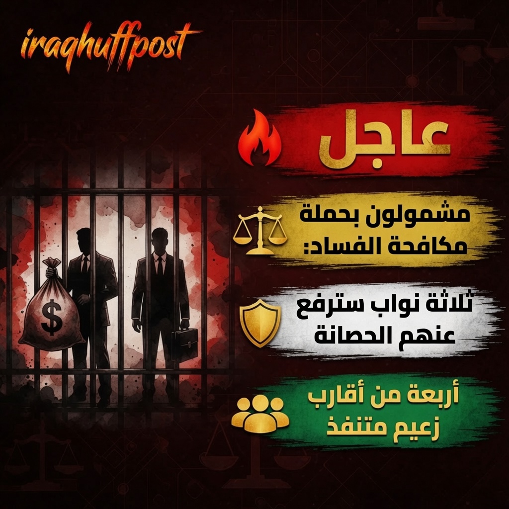 قرار مرتقب: رفع الحصانة عن ثلاثة نواب .. وقائمة الفساد تضم أقارب زعيم متنفذ
