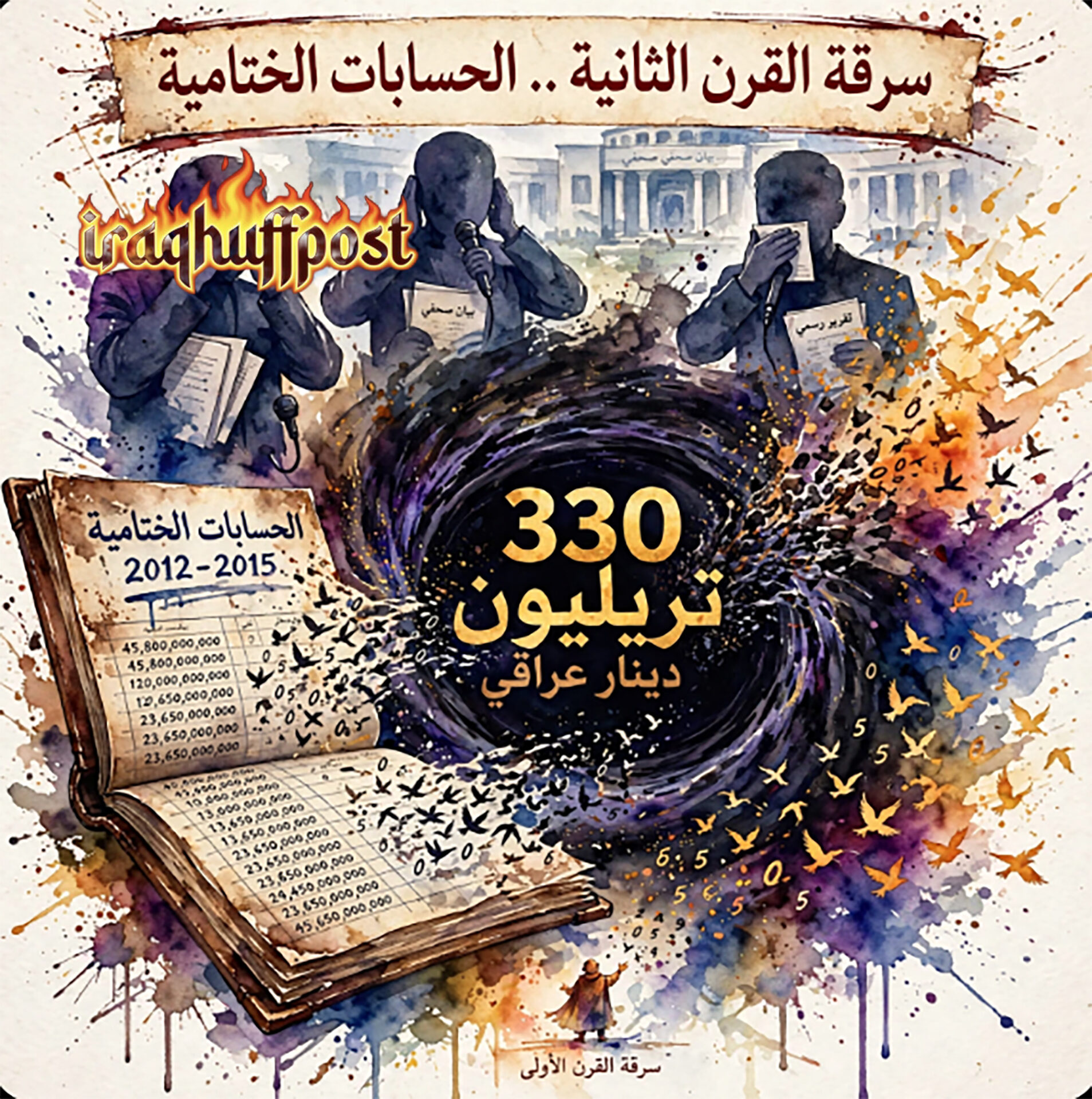 إلى المدعي العام: “سرقة القرن الثانية – الحسابات الختامية” تفوق نهب شبكة نور زهير بأضعاف.. وصمت متعمد من أحزاب وفضائيات ونواب