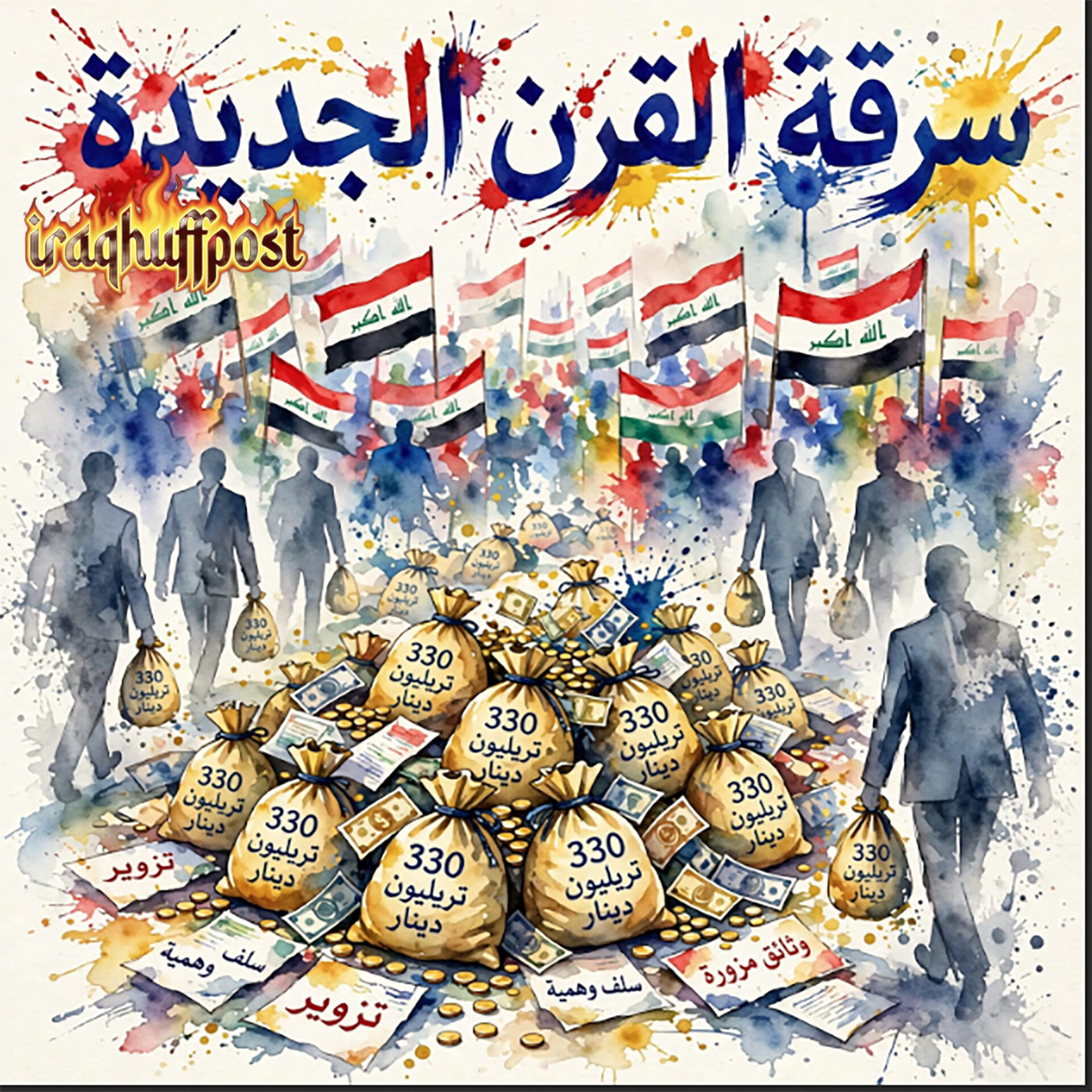 نهب يفوق سرقة القرن بأضعاف.. ملف مسكوت عنه.. 330 تريليون دينار عراقي مجهولة المصير