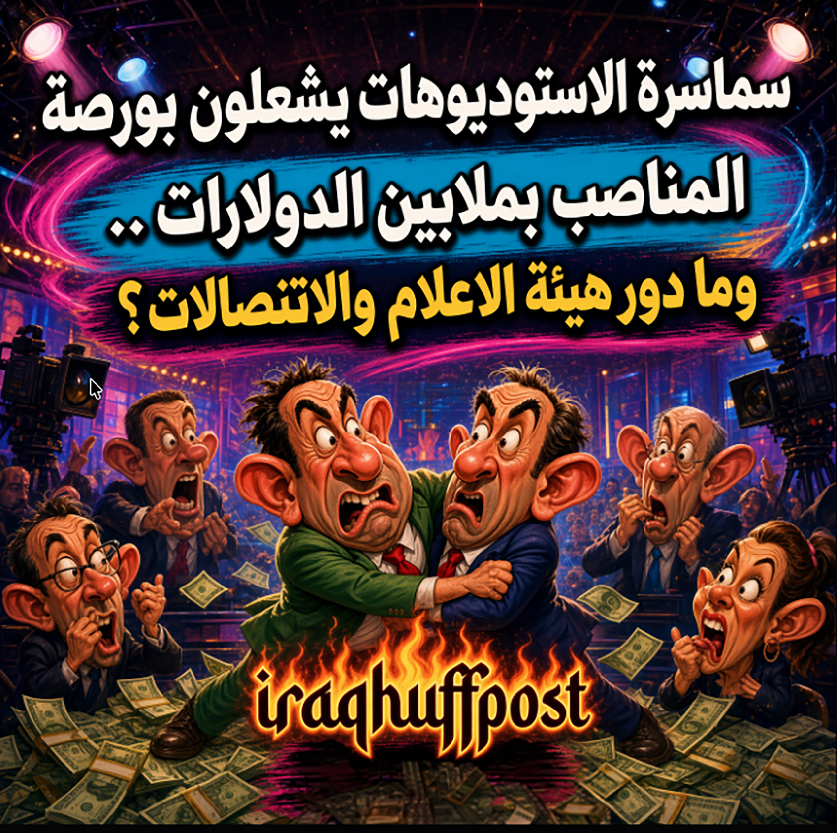 سماسرة الاستوديوهات يشعلون بورصة المناصب بملايين الدولارات.. وما دور هيئة الاعلام والاتصالات؟