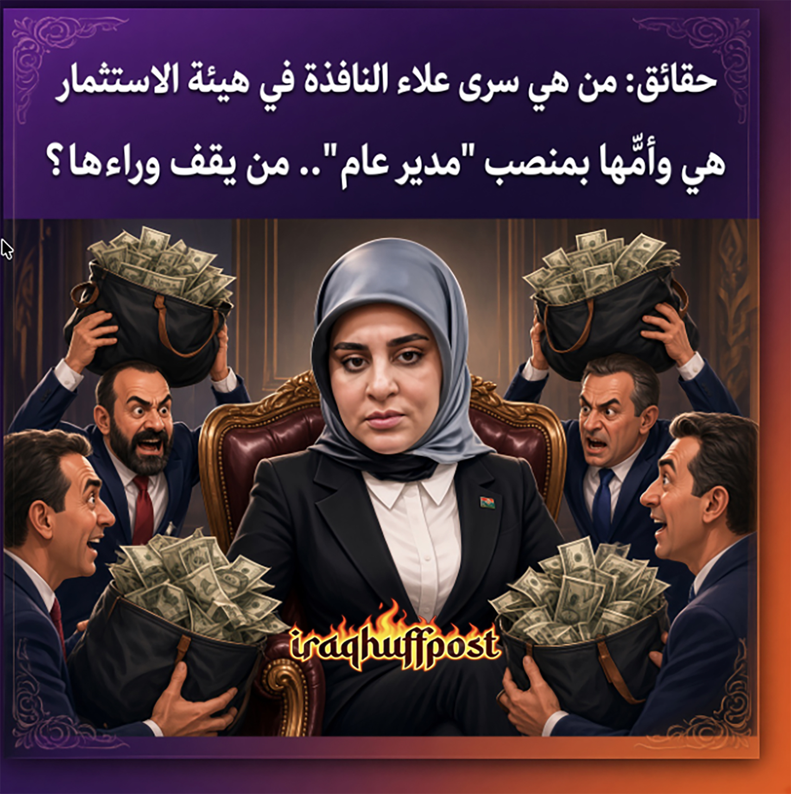 حقائق: من هي سرى علاء النافذة في هيئة الاستثمار.. هي وأمّها بمنصب “مدير عام”