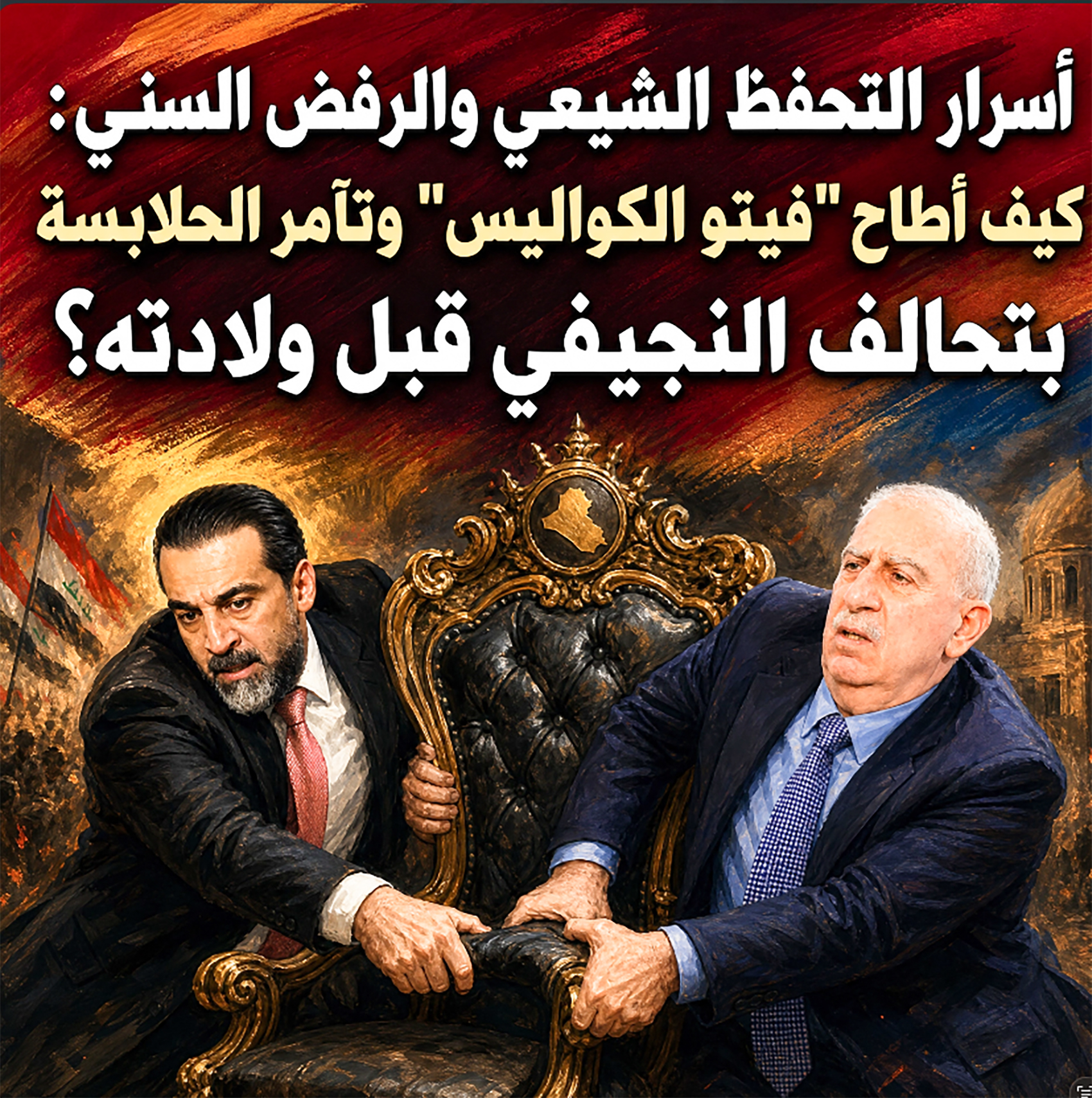 أسرار التحفظ الشيعي والرفض السني: كيف أطاح “فيتو الكواليس” وتآمر الحلابسة بتحالف النجيفي قبل ولادته؟
