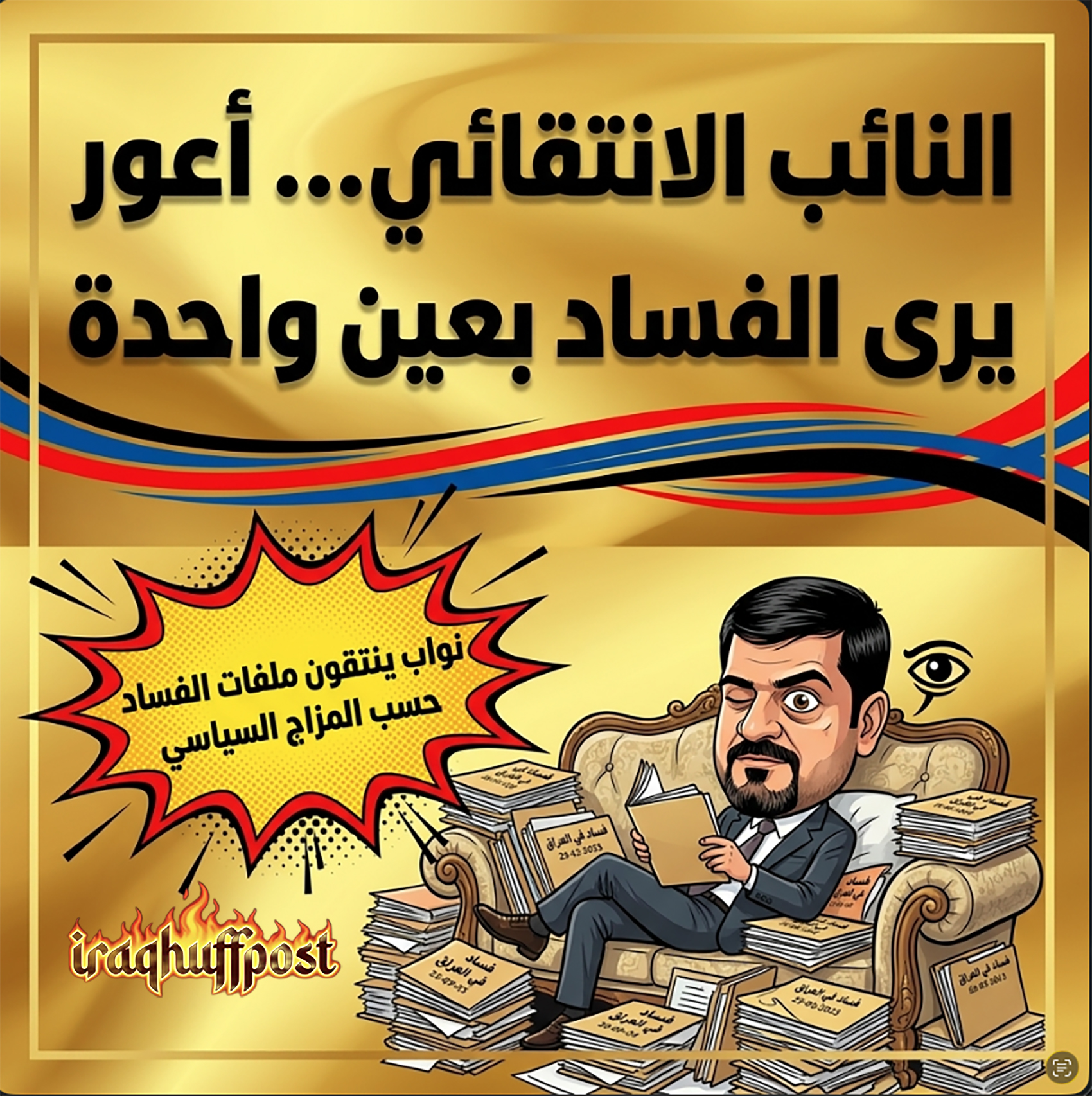 النائب الانتقائي… أعور .. يرى الفساد بعين واحدة